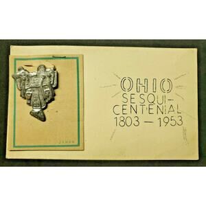 Vintage Ohio Sesquicentenial Horse Saddle Pin 1803-1953 New Old Stock